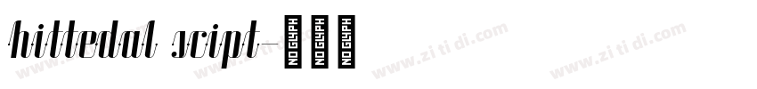 hittedal scipt字体转换